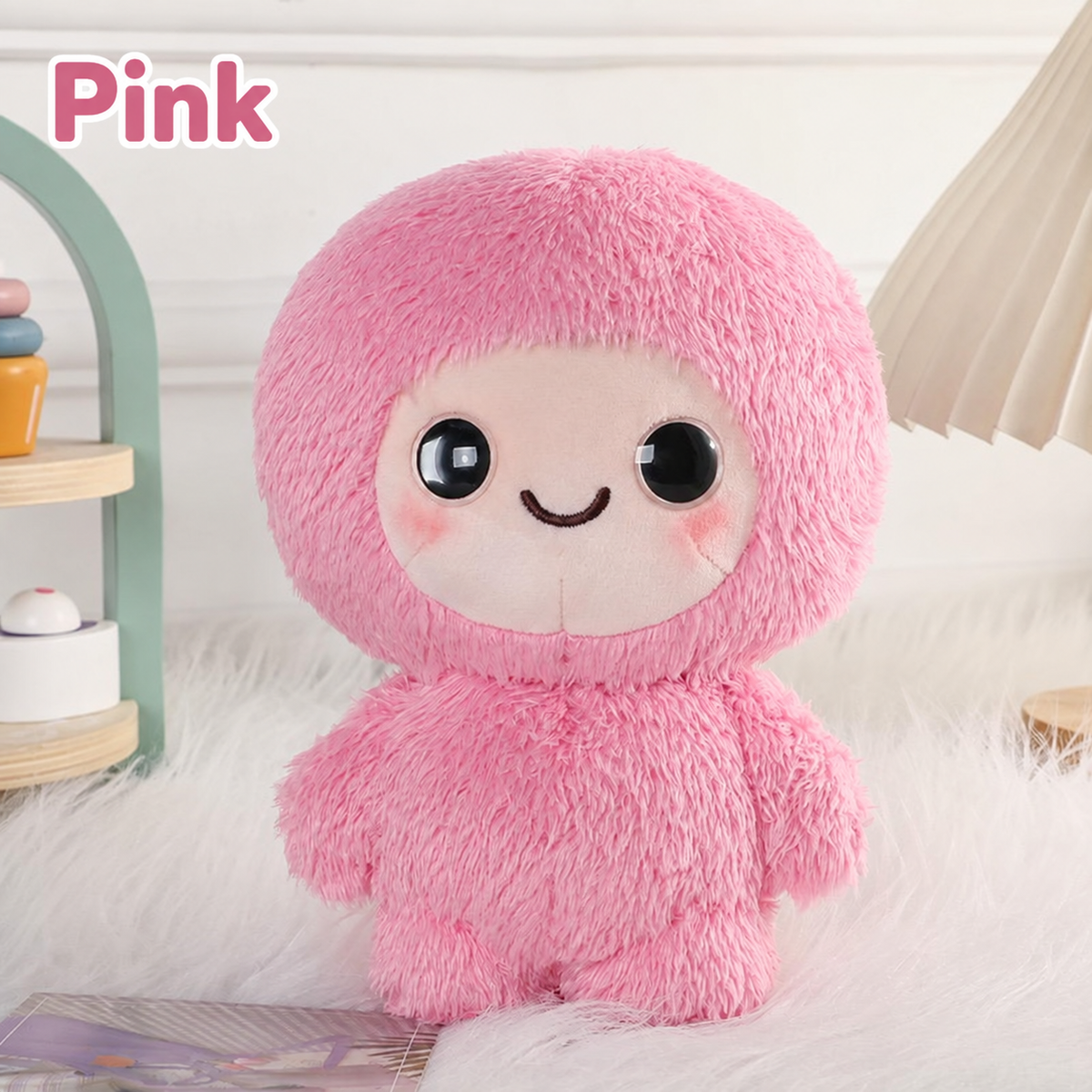AI Box talking plush companion in pink; one toy in the selected color.