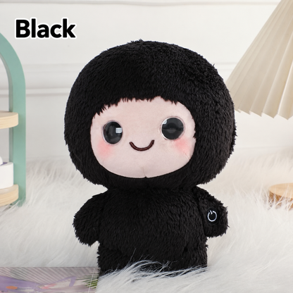 AI Box talking plush companion in black; one toy in the selected color.