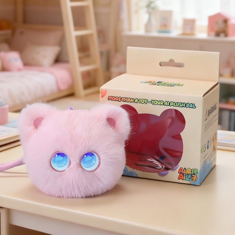 Pocket AI Plush Companion - Cat, Pink; one toy in the selected style