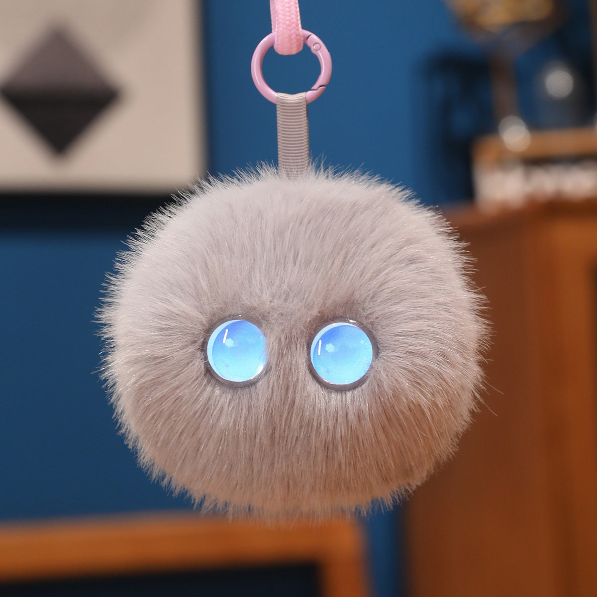 Pocket AI Plush Companion - Pom-Pom, Gray; one toy in the selected style