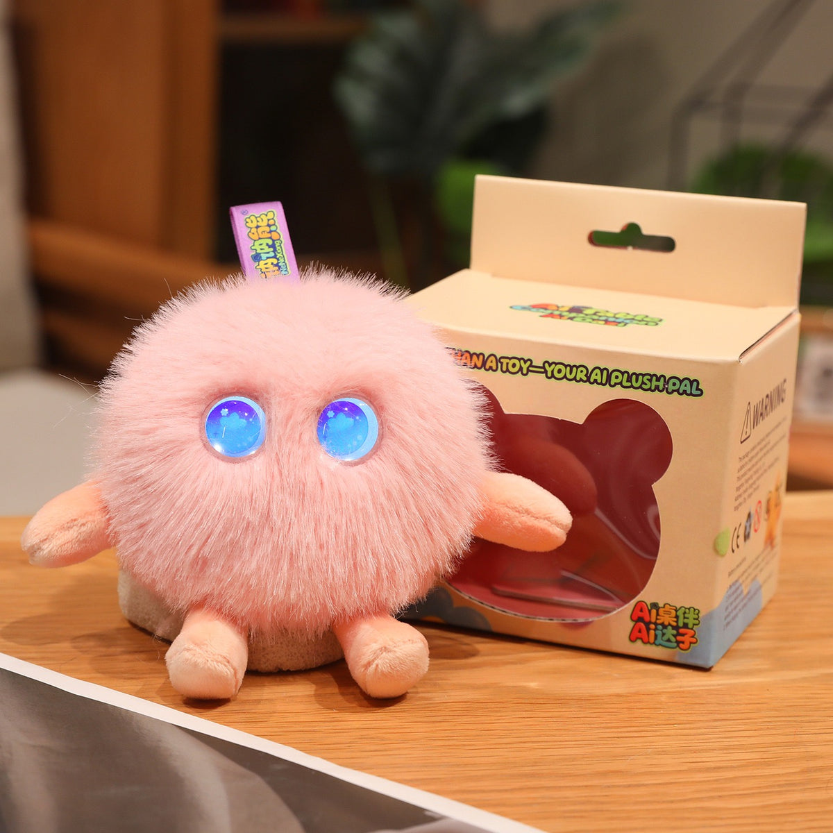 Pocket AI Plush Companion - Buddy - Peach Paws, Pink; one toy in the selected style