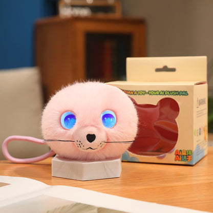 Pocket AI Plush Companion - Seal, Pink; one toy in the selected style