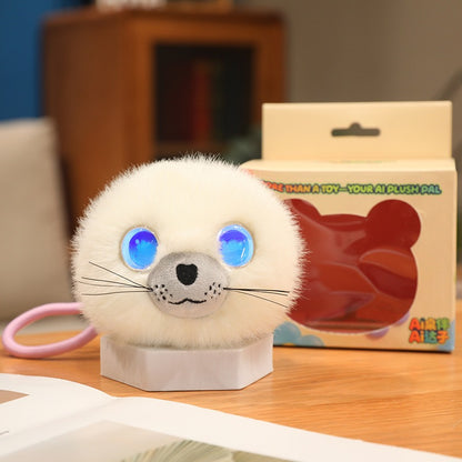 Pocket AI Plush Companion - Seal, Cream; one toy in the selected style